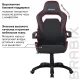 Игровое кресло  "Nitro GM-001", ткань, экокожа, черное, вставки красные, 531816. Фото товара с разных ракурсов.